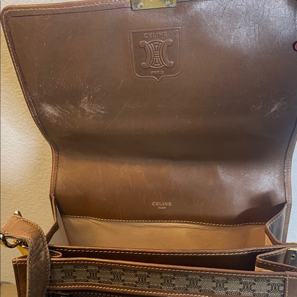 Celine Brown Patterned Messenger Bag - Picture 7 of 13